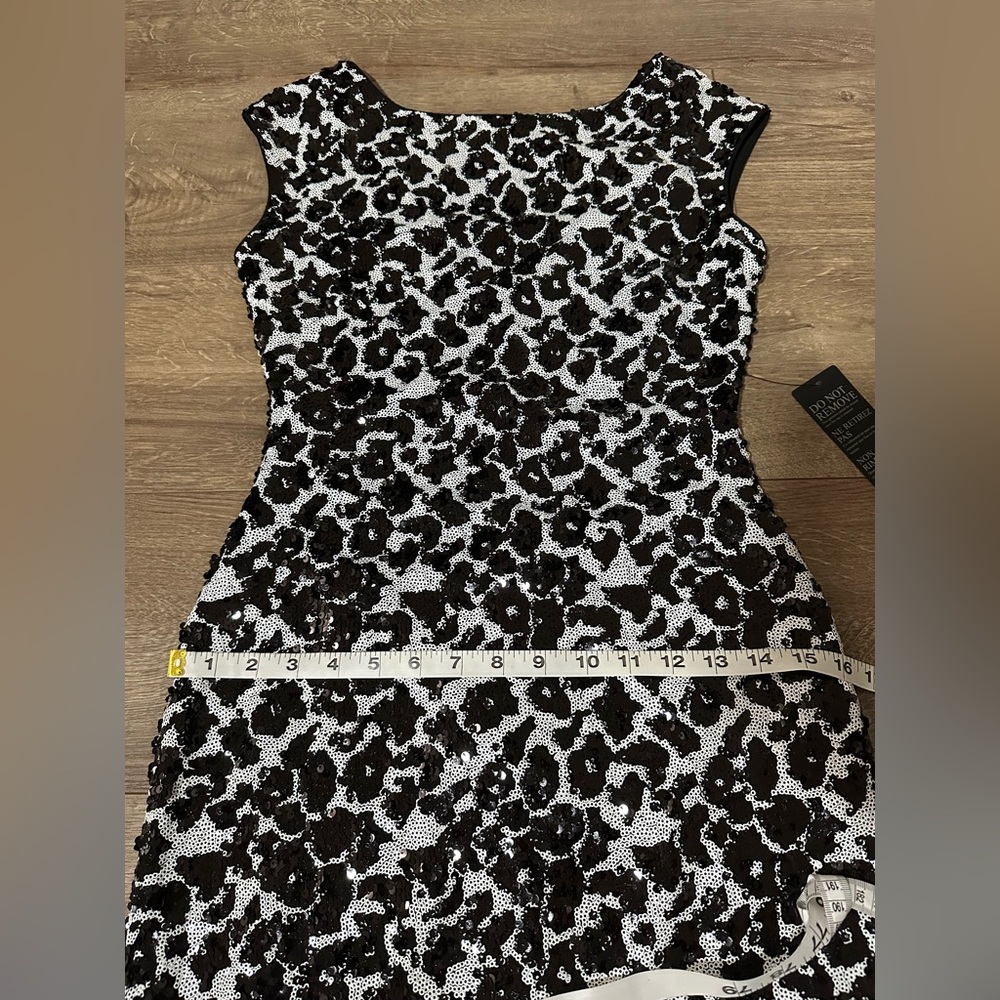GUESS Sequin Dress (Jet Black Multi) – NWT Size 6 - Picture 6 of 12